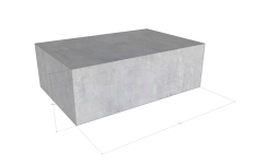 Betonový blok ABN12R 1600x800x400 mm (2)